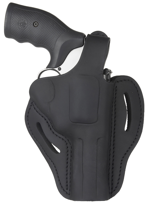 1791 Gunleather RVHX2SBLR RVHX-2  OWB Size 02 Stealth Black Leather Fits Up to 4" Barrel, K/L-Frame, Belt Slide Right Hand                                                                              