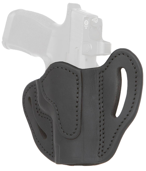 1791 Gunleather ORBHCMAXSBLR BHC MAX Optic Ready OWB Compact Stealth Black Leather Belt Slide Compatible w/Sig P365 XL/Glock 48 Right Hand                                                              