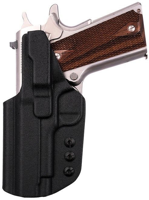 1791 Gunleather TACIWB1911BLKR Tactical Kydex  IWB Black Kydex Belt Clip Fits 1911 Government                                                                                                           