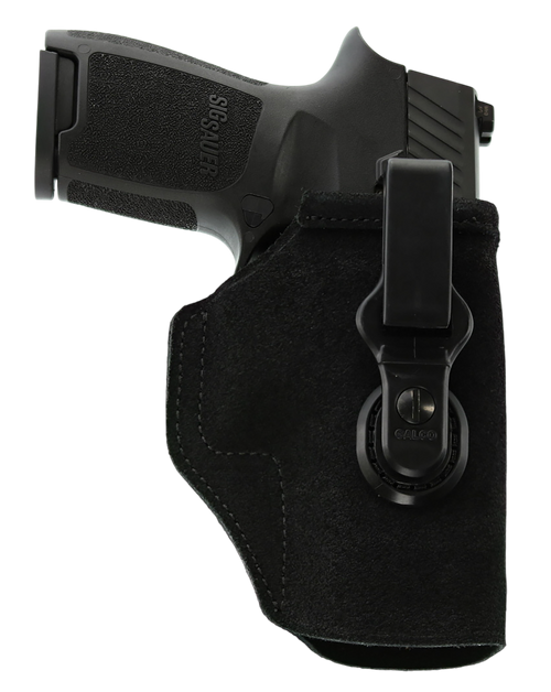 Galco TUC818RB Tuck-N-Go Strongside/Crossdraw IWB Black Steerhide Fits Sig Sauer P365 Fuse Ambidextrous                                                                                                 