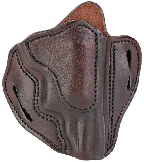 1791 Gunleather RVH3SBRR RVH3  OWB Size 03 Signature Brown Leather Belt Slide Fits S&W Governor Right Hand                                                                                              
