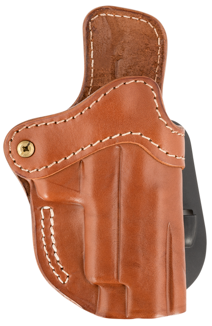 1791 Gunleather ORPDH23CBRR Paddle Holster Optic Ready OWB Size 2.3 Classic Brown Leather Paddle Fits Glock 17 Fits Walther PPQ Right Hand                                                              