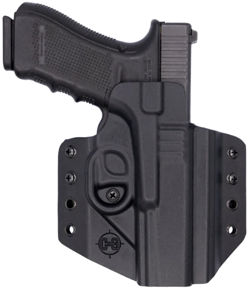 C&G Holsters 0000100 Covert  OWB Black Kydex Belt Loop Glock 17/22/47                                                                                                                                   