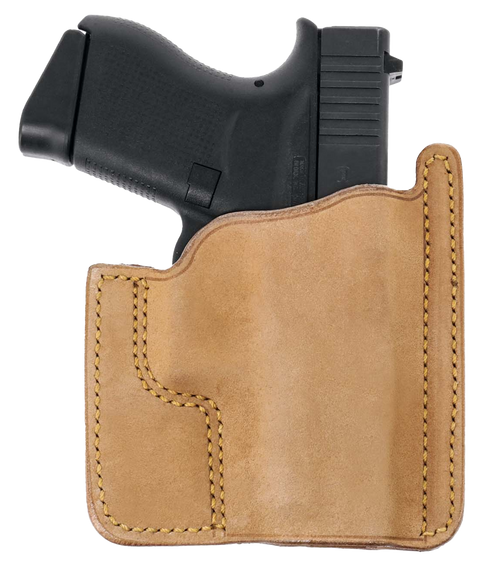 Galco PH800 Front Pocket Horsehide Holster Natural Fits Glock 43 Ambidextrous                                                                                                                           