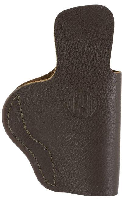 1791 Gunleather FCD4BRWL Fair Chase  IWB Size 04 Brown Leather Deer Hide Belt Clip Fits Glock 17/19 Left Hand                                                                                           