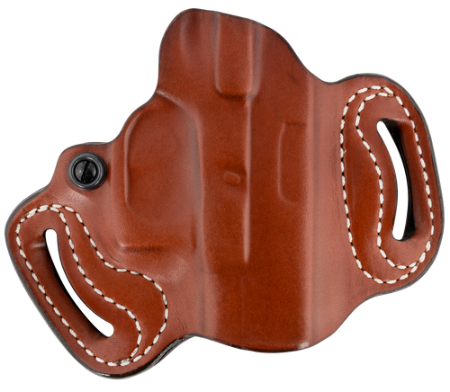 DeSantis Gunhide 086TAE1Z0 Mini Slide  OWB Tan Leather Belt Slide Compatible w/Most Glock Belt 1.75" Wide Right Hand                                                                                    