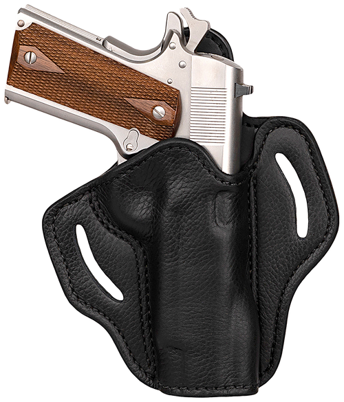 1791 Gunleather UCBH1NSBR Ultra Custom  OWB Size 01 Night Sky Black Leather Belt Clip Fits 1911 Right Hand                                                                                              