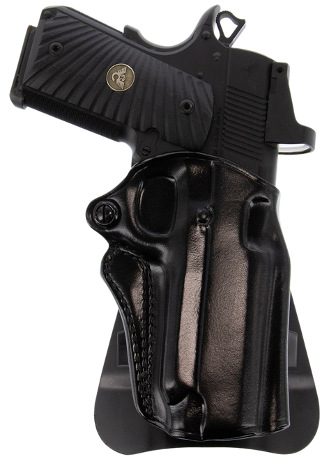 Galco SM2-266RB Speed Master 2.0 OWB Black Leather Paddle Fits Kimber/Springfield 1911 4", Colt/SW1911SC/Para USA 4 1/4" Right Hand                                                                     