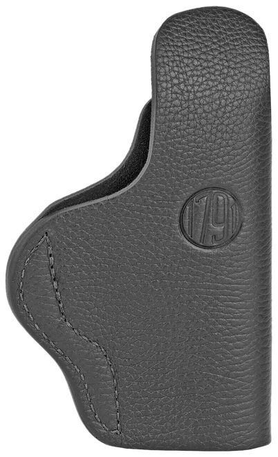 1791 Gunleather SCH4NSBL SCH  IWB Size 04 Night Sky Black Leather Belt Clip Compatible w/Glock 17/S&W M&P Shield/Springfield XD Left Hand                                                               