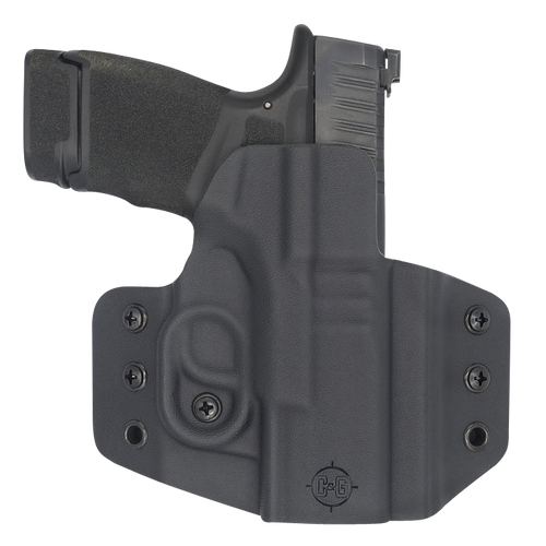 C&G Holsters 0950100 Covert  OWB Black Kydex Belt Loop Fits Springfield Hellcat Right Hand                                                                                                              