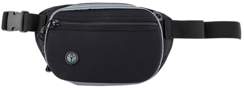 Galco FTPRGBC Fastrax PAC Waistpack Size Compact Black/Gray Neoprene Compatible w/Glock 32/Kahr CW/S&W M&P ShieldX Belt Up to 50" Wide Ambidextrous                                                     