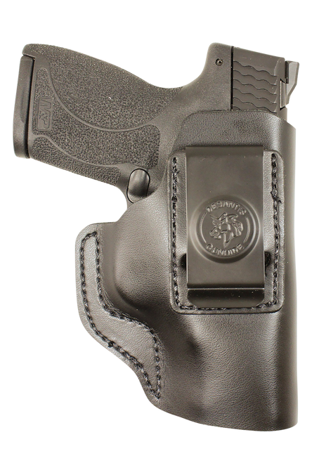 DeSantis Gunhide 031BA8JZ0 Insider  IWB Black Leather Belt Clip Fits Sig P365 Right Hand                                                                                                                