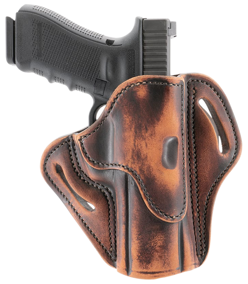 1791 Gunleather ORBH24SVTGR BH2.4S Optic Ready Size 2.4S Vintage Leather Belt Slide Fits H&K VP9SK/FN 509 Right Hand                                                                                    