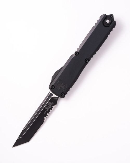 Microtech ULTRATECH GEN III ZBP T/E PART SERRATE BLACK TACTICAL M390MK 3.55"