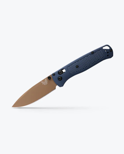 Benchmade Bugout Blue W/Flat Earth Blade CPM-S30V 3.24"