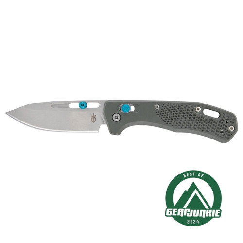 Gerber ASSERT GREEN S30V stainless steel plain edge blade 2.98"