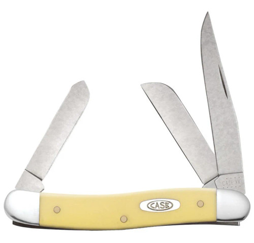 Case Knives Yellow Synthetic CS Medium Stockman 2.57"