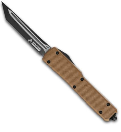 Krate Tactical Sandstorm OTF Knife D2 3.25"