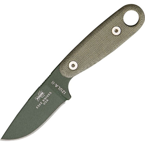 ESEE IZ2OD Izula II OD Fixed Blade Knife 1095 Carbon Steel 2.8"