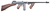 Thompson TIB50D 1927A-1 Deluxe Carbine 45 ACP Caliber with 18" Barrel, 20+1 Capacity (Stick), 50+1 Capacity (Drum), Blued Metal Finish, American Walnut Removable Fixed Stock & Wood Grip Right Hand    
