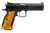 CZ-USA 91265 TS2  40 S&W 17+1 5.20" Black Bull Barrel, Black Slide, Black Polycoat Frame, Orange Checkered Aluminum Grip                                                                                