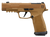 Sig Sauer 365XF9DH3 P365 DH3 Compact 9mm Luger 21+1 3.70" Black DLC Barrel, Coyote Cerakote Stainless Steel Lightening Cut/Optic Ready/Serrated Slide & Frame w/Picatinny Rail, Interchangeable Backstra