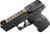Kel-Tec P17BBLKORTANS P17  Sports South Exclusive 22 LR 16+1 3.80" Black Steel Barrel, Tan Optic Ready/Serrated Slide, Black Polymer Frame w/Picatinny Rail, Textured Grip                              