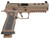 Sig Sauer 320X59DH3 P320 XFive DH3 9mm Luger 21+1 5" Black Bull Barrel, Coyote Cerakote DH3 Custom Works Optic Ready Slide, Coyote Cerakote DH3 SS Frame w/Picatinny Rail & Beavertail, Coyote TXG Grips