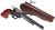 Heritage Mfg RR22B6LHOL Rough Rider  22 LR 6 Shot 6.50" Black Oxide Barrel, Frame & Cylinder, Cocobolo Grips Features Hunter Debossed Leather Holster                                                   