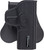 Bulldog RRG17 Rapid Release  OWB Black Polymer Paddle Compatible w/Glock 17 Right Hand                                                                                                                  