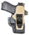DeSantis Gunhide 230KJ6RZ0 Hyeye  IWB Black Kydex Belt Mount Ambidextrous                                                                                                                               