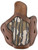 1791 Gunleather MOBH24SBRWR BH2.4S Optic Ready OWB Size 2.4S Brown/Mossy Oak Leather Belt Slide Fits FN 509/H&K VP9SK Right Hand                                                                        