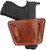 1791 Gunleather UIWCBRA UIW  IWB/OWB Classic Brown Leather Belt Clip Fits Most Small-Mid Frame Autos Ambidextrous                                                                                       
