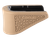 Hogue 18223  Extension Base Pad Fits Glock 42 Compatible w/ 6rd Magazine FDE Overmolded Rubber                                                                                                          