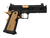 Tisas Arms Customs 12500034AA17 1911 Phantom "The Executive" Sports South Exclusive 9mm Luger 18+1 4.25" Black Cerakote Carbon Steel Optic Ready Slide Black w/Gold Cerakote Steel Frame w/Picatinny Rai