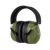 Radians DUHIHPGRBX High Performance Earmuff Over the Head Black/Green                                                                                                                                   