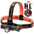 ProTac HL USB Headlamp - with USB Cord Elastic and Rubber Straps 1000 Lumens
