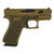 Glock 43X "Jimbo Ripple Stipple" FDE Optic Cut Handgun 9mm Luger 10rd Magazines(2) 3.4" Barrel Accessory Rail USA Made