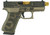Glock 43X "Revolution" Gold Barrel Colonial Brown Handgun 9mm Luger 10rd Magazines(2) 3.4" Barrel Accessory Rail USA Made