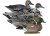 Higdon Outdoors Battleship Puddle Pack with 2/ct Pintails 2/ct Gadwalls 2/ct Widgeons
