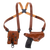 Galco MC228 Miami Classic Shoulder System Size Fits Chest Up To 56" Tan Leather Compatible w/Glock 20/21/30 Right Hand                                                                                  