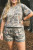 PLUS SIZE CAMO SHIRT/SHORT SET
