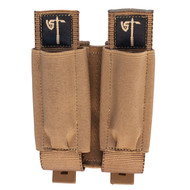 Double Rifle/Pistol Pouch Front - Coyote