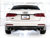 AWE Tuning 19-23 Audi C8 S6/S7 2.9T V6 AWD Touring Edition Exhaust - Chrome Silver Tips - 3015-42103 Photo - Mounted