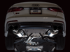 AWE Tuning 19-23 Audi C8 S6/S7 2.9T V6 AWD Touring Edition Exhaust - Diamond Black Tips - 3015-43107 Photo - Mounted
