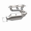 Magnaflow 12-15 911 H6 3.4 3.8 OEM Manifold Direct Fit Converter - 52390 360 Degree Image Set