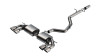 Borla 22-25 Volkswagen Golf R S-type Cat-Back Exhaust - Dual 4.5in Stainless Brushed Tips w/ Logo - 141029SB Photo - Primary