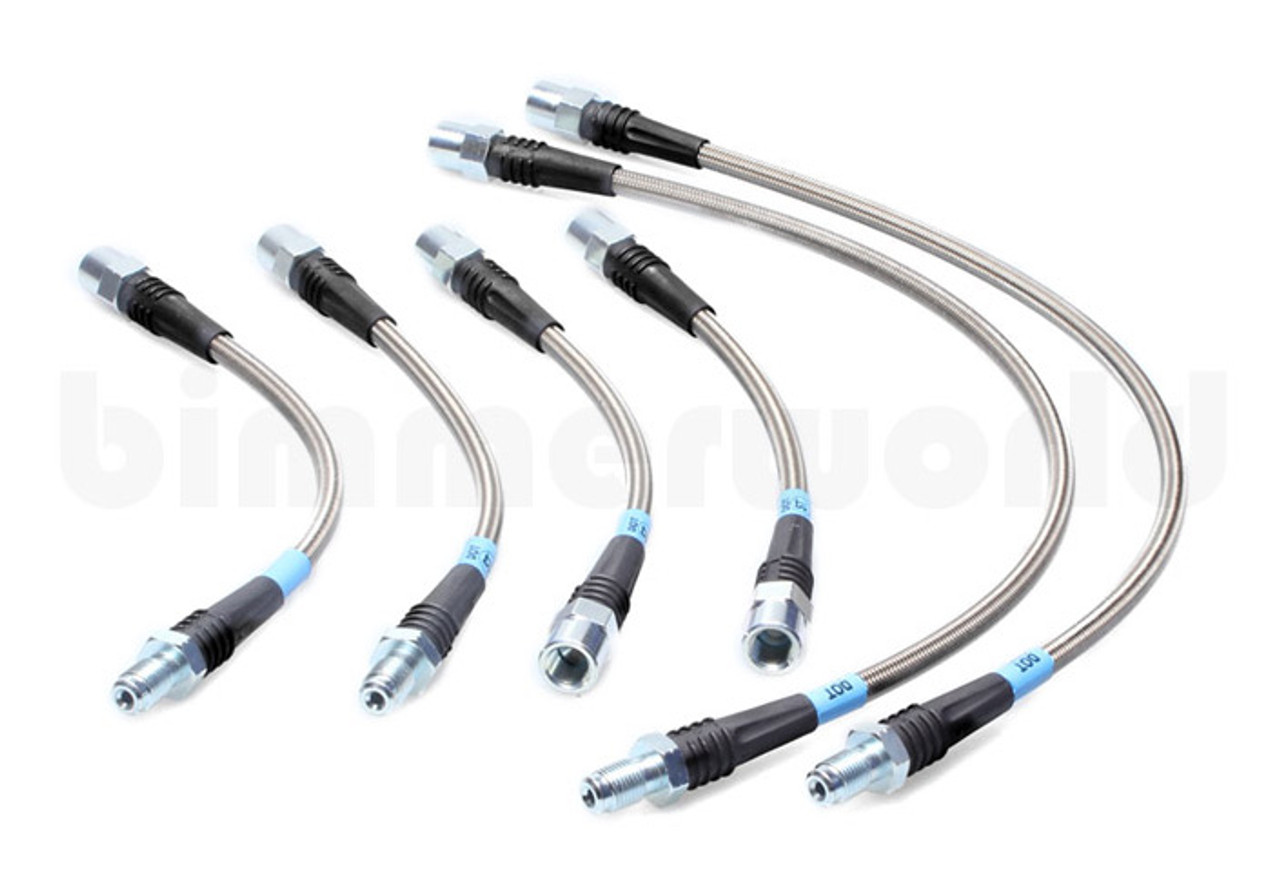 E36 6-Line BimmerWorld V3 Stainless Steel Brake Line Kit