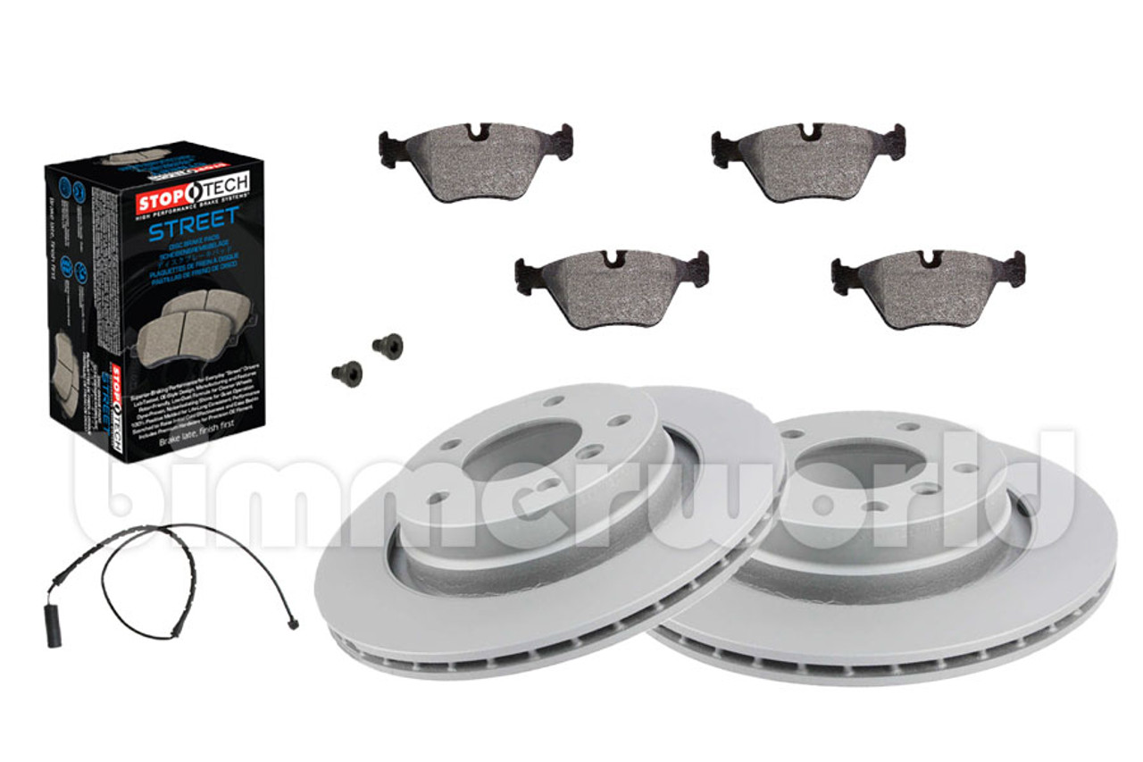 OEM PLUS Rear Brake Kit - E34 525i 530i 535i Sedan & Wagon (1989-1995)