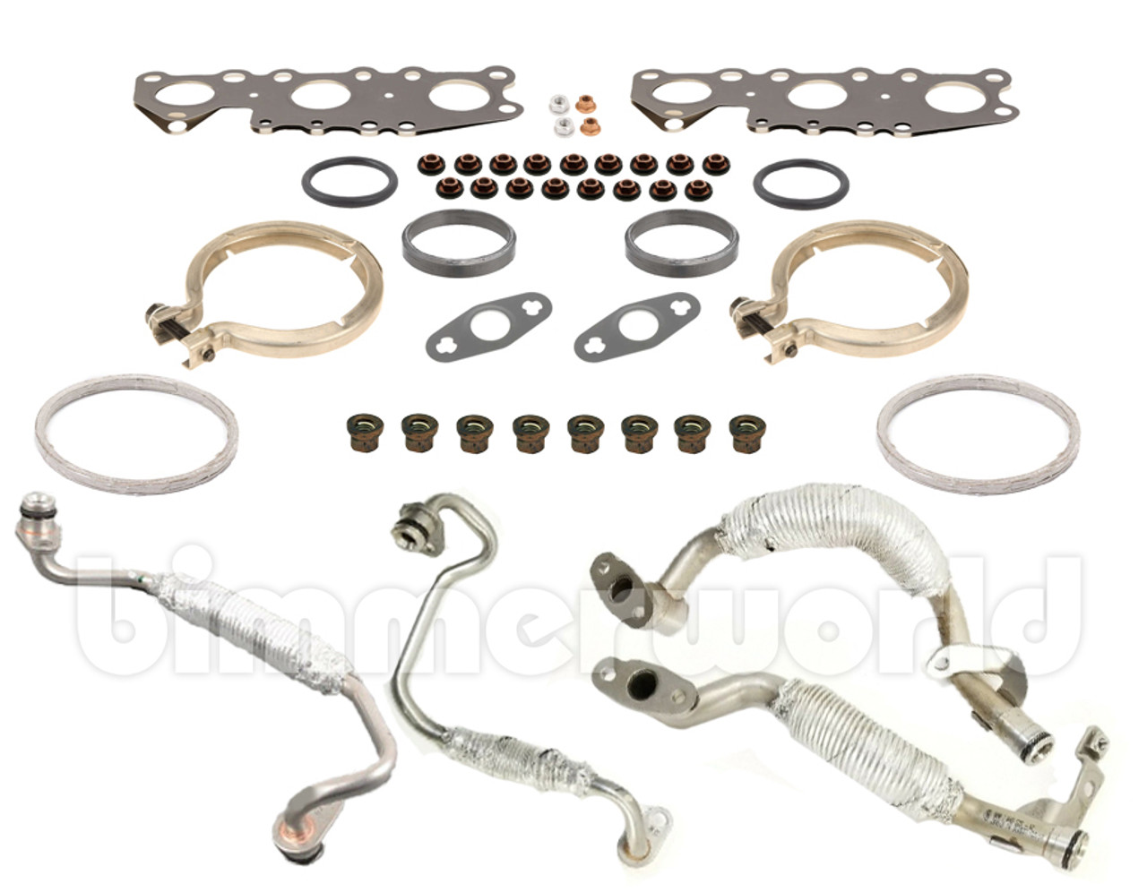 Installation Hardware Kit for S55 Turbochargers - Includes Oil Hoses